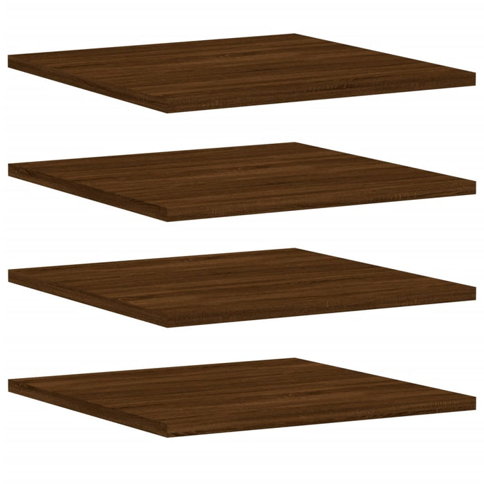 Wandschappen 4 St 40X50X1,5 Cm Bewerkt Hout Bruin Eikenkleur