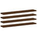 Wandschappen 4 St 60X10X1,5 Cm Bewerkt Hout Bruin Eikenkleur