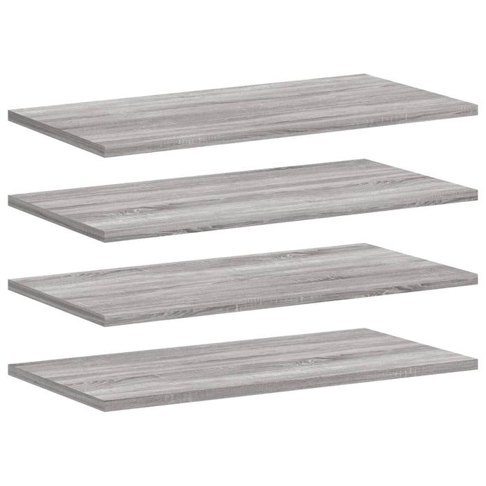 Wandschappen 4 St 60X20X1,5 Cm Bewerkt Hout Grijs Sonoma Eiken