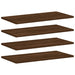 Wandschappen 4 St 60X20X1,5 Cm Bewerkt Hout Bruin Eikenkleur