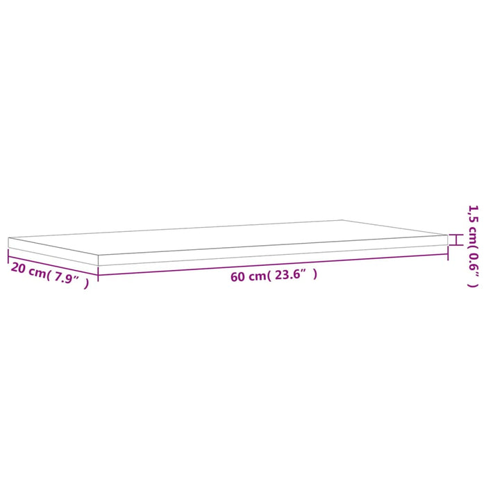 Wandschappen 4 St 60X20X1,5 Cm Bewerkt Hout Bruin Eikenkleur