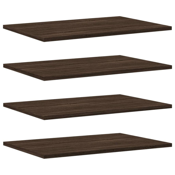 Wandschappen 4 St 60X40X1,5 Cm Bewerkt Hout Bruin Eikenkleur