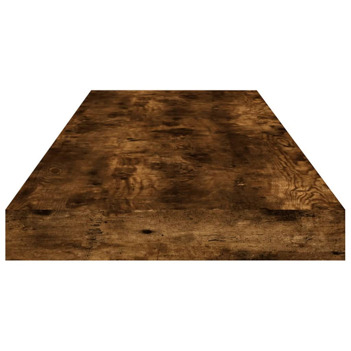 Wandschappen 4 St 80X10X1,5 Cm Bewerkt Hout Gerookt Eikenkleur