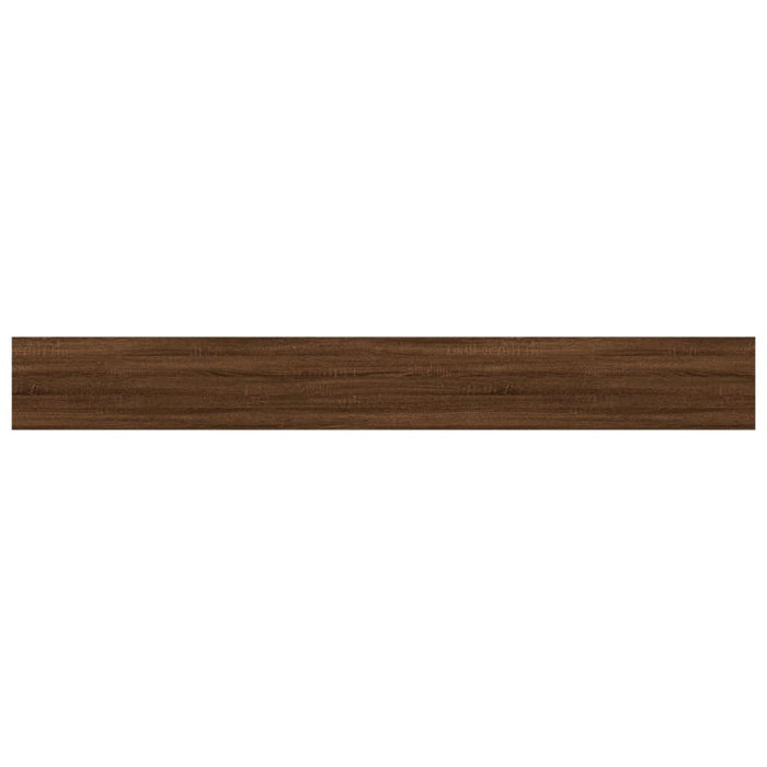 Wandschappen 4 St 80X10X1,5 Cm Bewerkt Hout Bruin Eikenkleur