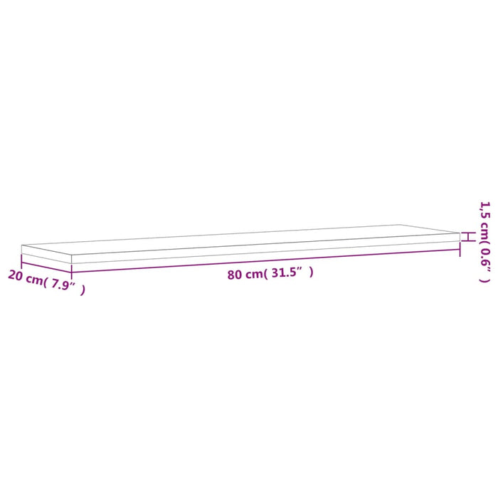 Wandschappen 4 St 80X20X1,5 Cm Bewerkt Hout Gerookt Eikenkleur