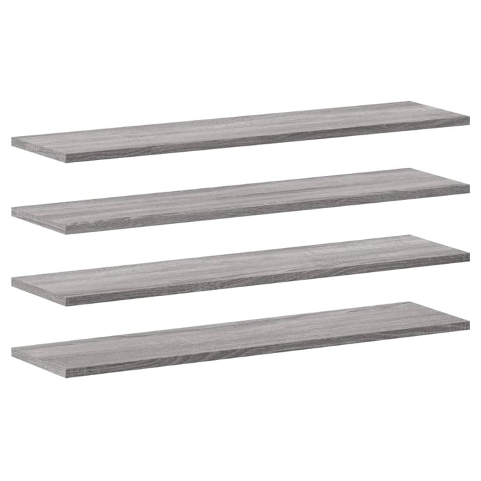 Wandschappen 4 St 80X20X1,5 Cm Bewerkt Hout Grijs Sonoma Eiken