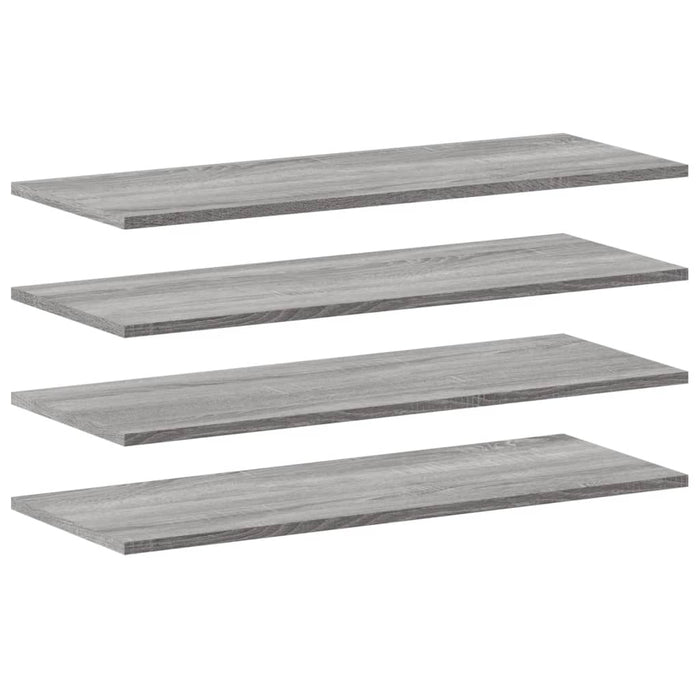 Wandschappen 4 St 80X30X1,5 Cm Bewerkt Hout Grijs Sonoma Eiken