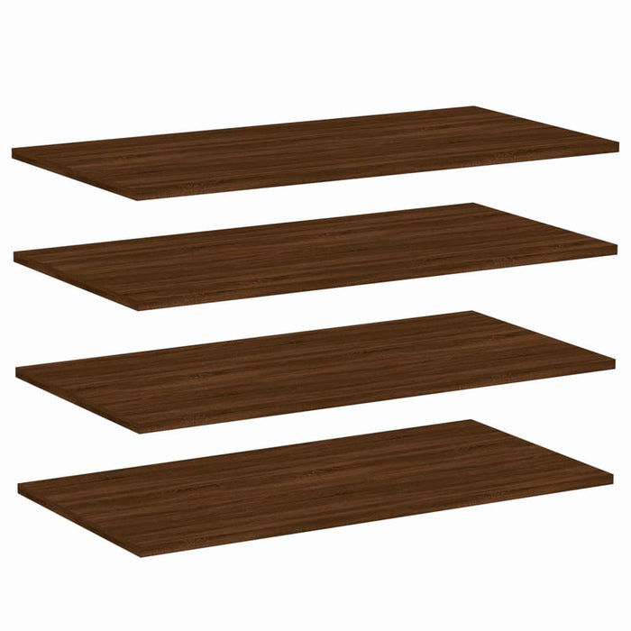 Wandschappen 4 St 80X40X1,5 Cm Bewerkt Hout Bruin Eikenkleur