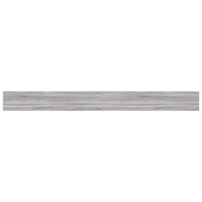 Wandschappen 4 St 100X10X1,5 Cm Bewerkt Hout Grijs Sonoma Eiken Zwart