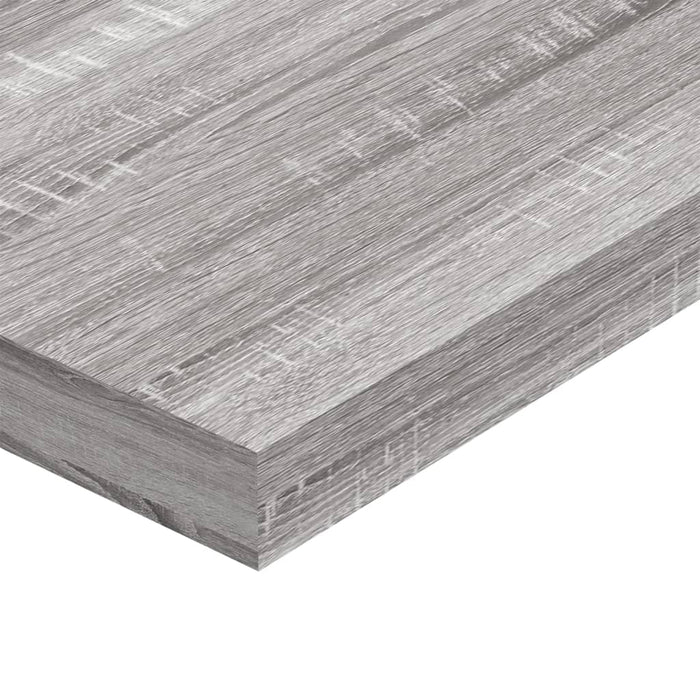 Wandschappen 4 St 100X10X1,5 Cm Bewerkt Hout Grijs Sonoma Eiken Zwart