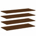 Wandschappen 4 St 100X40X1,5 Cm Bewerkt Hout Bruin Eikenkleur