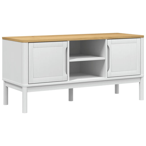 Tv-Meubel Floro 114X43X55 Cm Massief Grenenhout