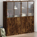 Boekenkast Met Deuren 136X37X142 Cm Hout Eiken