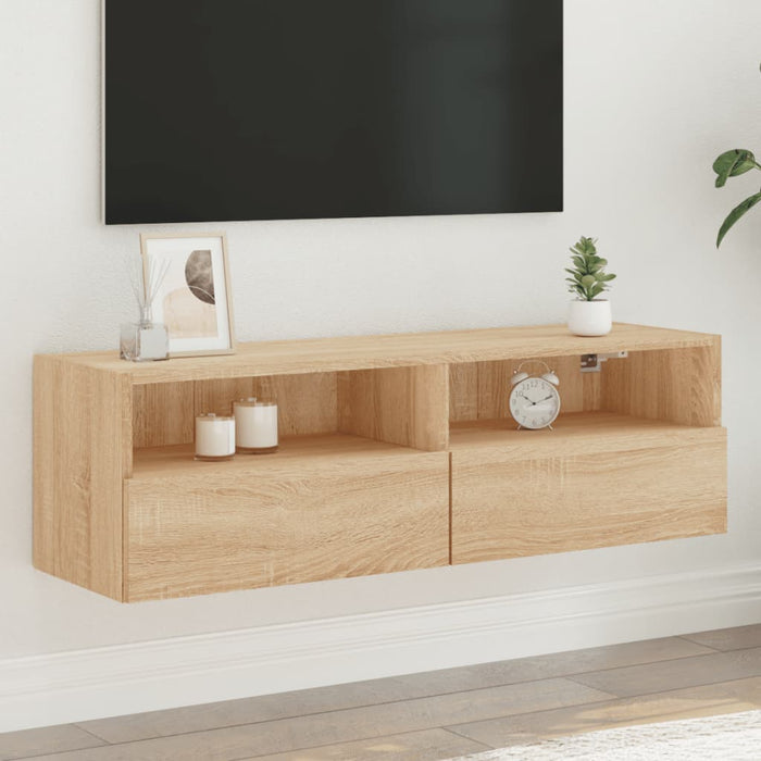 Tv-Wandmeubels Bewerkt Hout