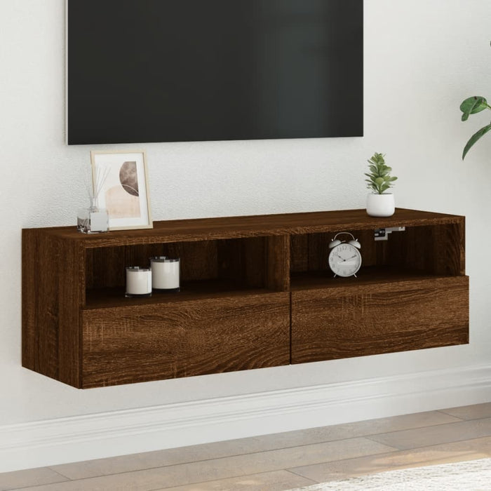 Tv-Wandmeubels Bewerkt Hout