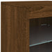 Dressoir Met Led-Verlichting 123X37X67 Cm Bruineikenkleurig