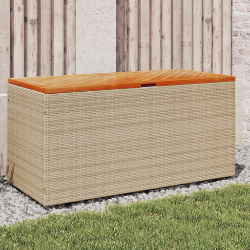 Tuinbox Poly Rattan En Acaciahout