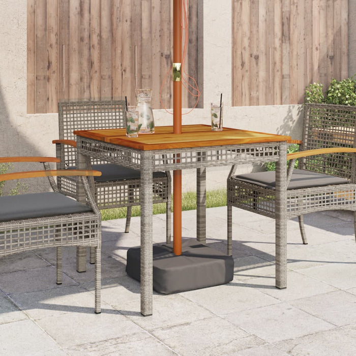 Tuintafel Poly Rattan En Acaciahout