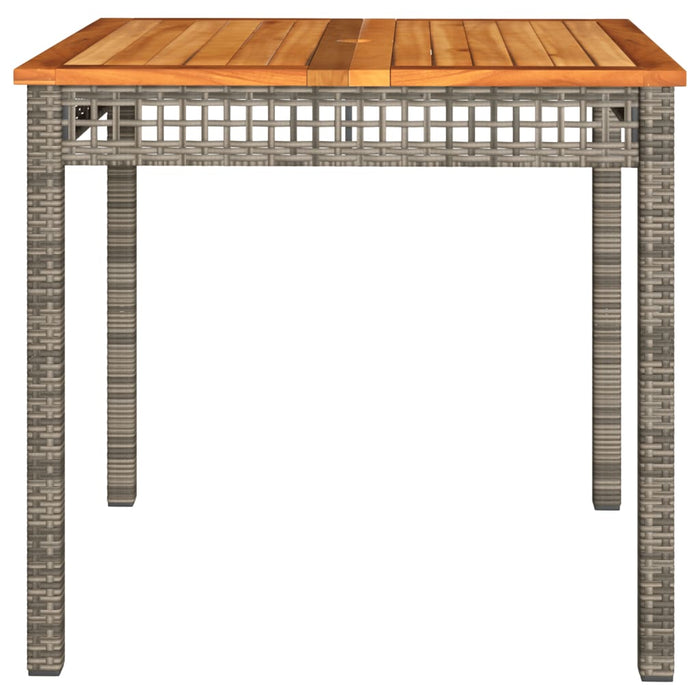 Tuintafel Poly Rattan En Acaciahout