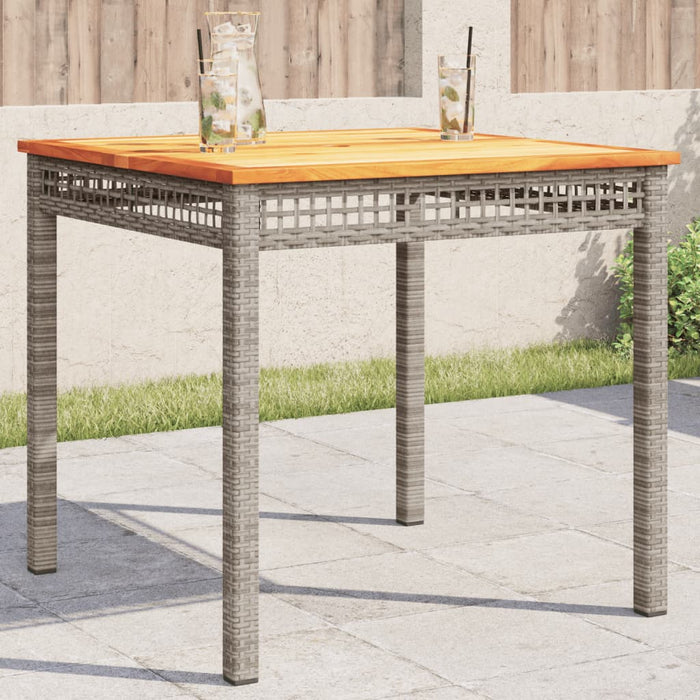 Tuintafel Poly Rattan En Acaciahout