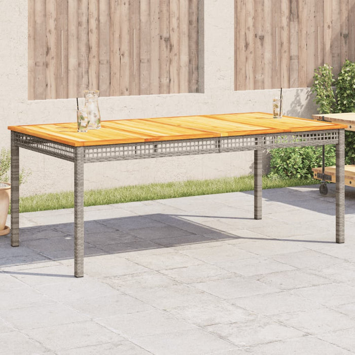 Tuintafel Poly Rattan En Acaciahout