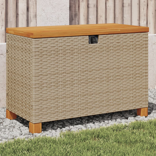 Tuinbox Poly Rattan En Acaciahout