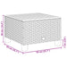 Tuintafel 55X55X36 Cm Poly Rattan En Acaciahout Grijs