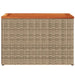 Tuinbijzettafels 2 St 55X34X37 Cm Poly Rattan En Hout Beige