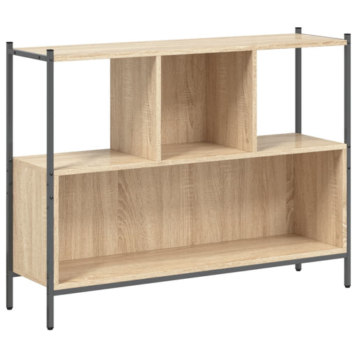 Boekenkast 02X28X77,5 Cm Bewerkt Hout Kleurig