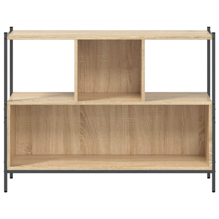 Boekenkast 02X28X77,5 Cm Bewerkt Hout Kleurig