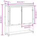 Badkamerspiegelkast 60X16X60 Cm Bewerkt Hout Eiken