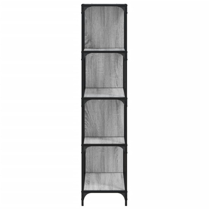 Boekenkast 4-Laags 139X33,5X149 Cm Bewerkt Hout