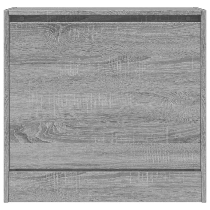 Schoenenkast 60X21X57 Cm Bewerkt Hout Grijs Sonoma Eikenkleurig Grijs Sonoma