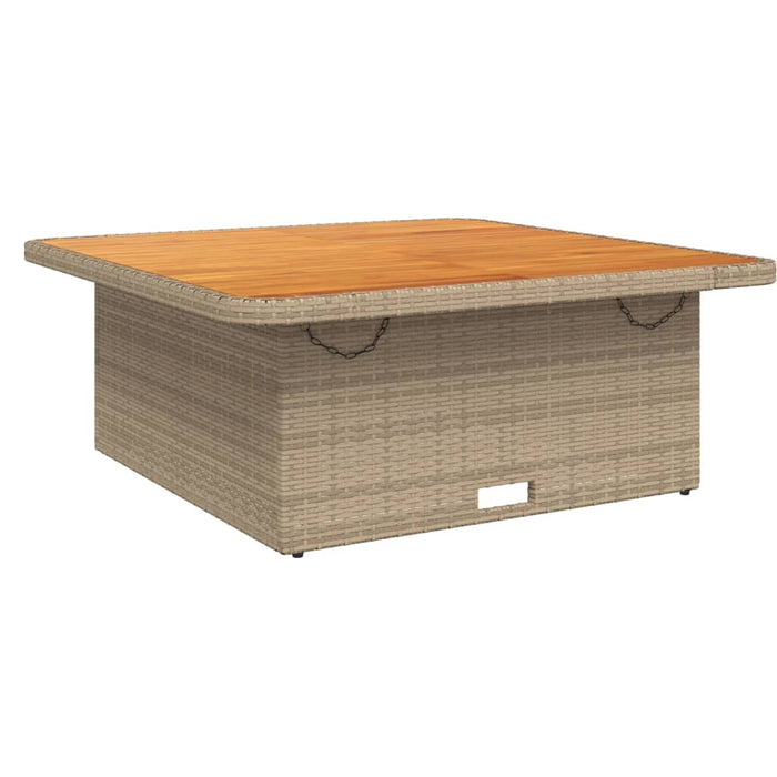 Tuintafel Poly Rattan En Acaciahout