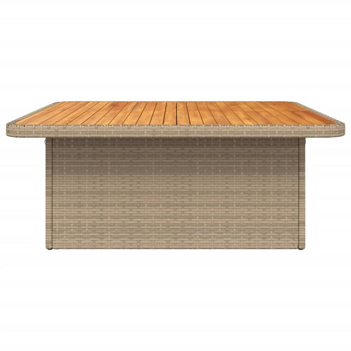 Tuintafel Poly Rattan En Acaciahout