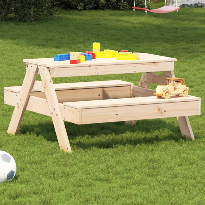 Picknicktafel Voor Kinderen 88X97X52 Cm Grenenhout