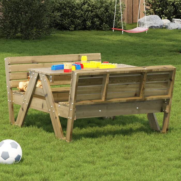 Picknicktafel Voor Kinderen 88X122X58 Cm Grenenhout