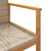 Tuinstoelen 2 St Poly Rattan En Massief Hout