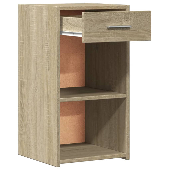 Nachtkastjes 2 St 35X34X65 Cm Bewerkt Hout Sonoma Eikenkleurig