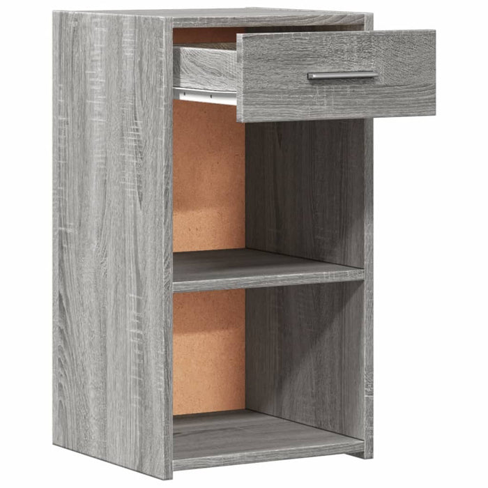 Nachtkastjes 2 St 35X34X65 Cm Bewerkt Hout Grijs Sonoma Eiken