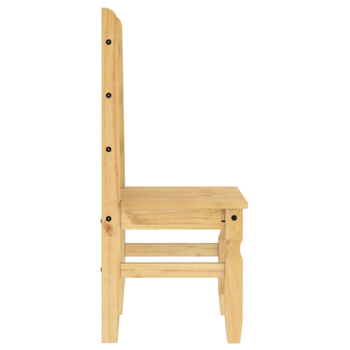 Eetkamerstoelen 2 St Corona 42X47X107 Cm Grenenhout