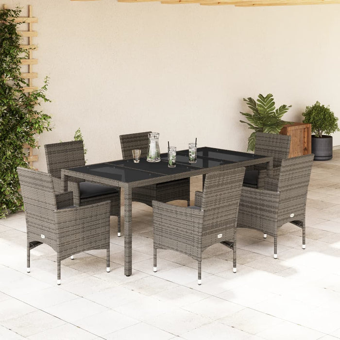 Tuinset Met Kussens Poly Rattan En Acaciahout