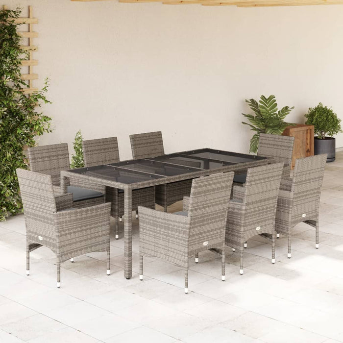 Tuinset Met Kussens Poly Rattan En Acaciahout