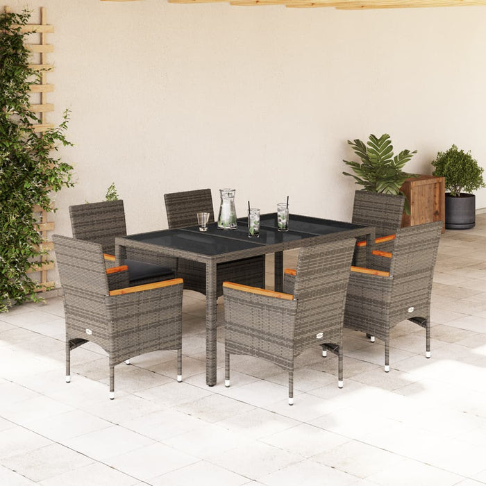 Tuinset Met Kussens Poly Rattan En Acaciahout