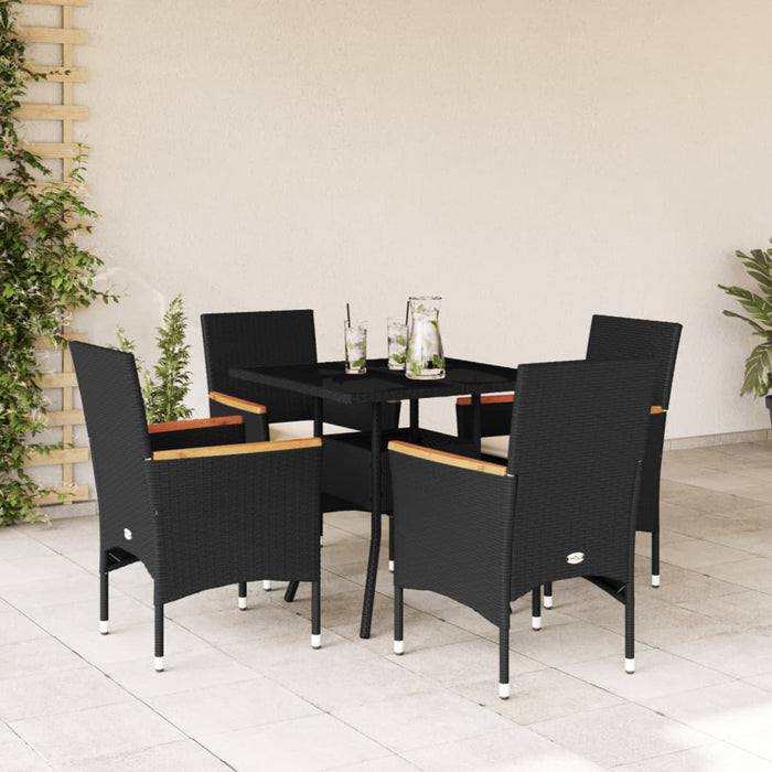 Tuinset Met Kussens Poly Rattan En Acaciahout