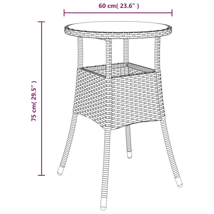 Tuinset Met Kussens Poly Rattan En Acaciahout