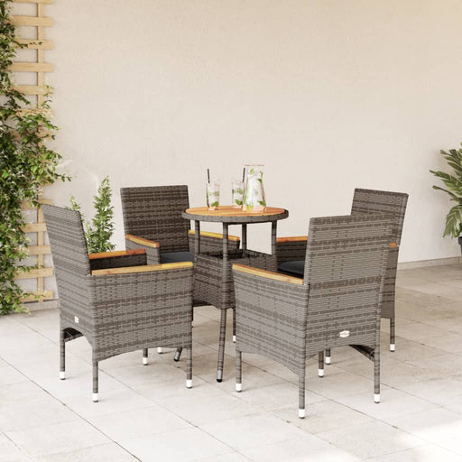 Tuinset Met Kussens Poly Rattan En Acaciahout