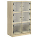 Hoge Kast Met Deuren 68X37X109 Cm Bewerkt Hout Sonoma Eiken