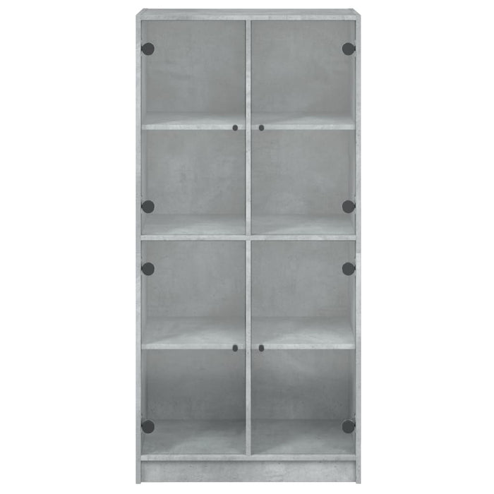 Hoge Kast Met Deuren 68X37X142 Cm Bewerkt Hout Betongrijs