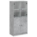 Hoge Kast Met Deuren 68X37X142 Cm Bewerkt Hout Betongrijs